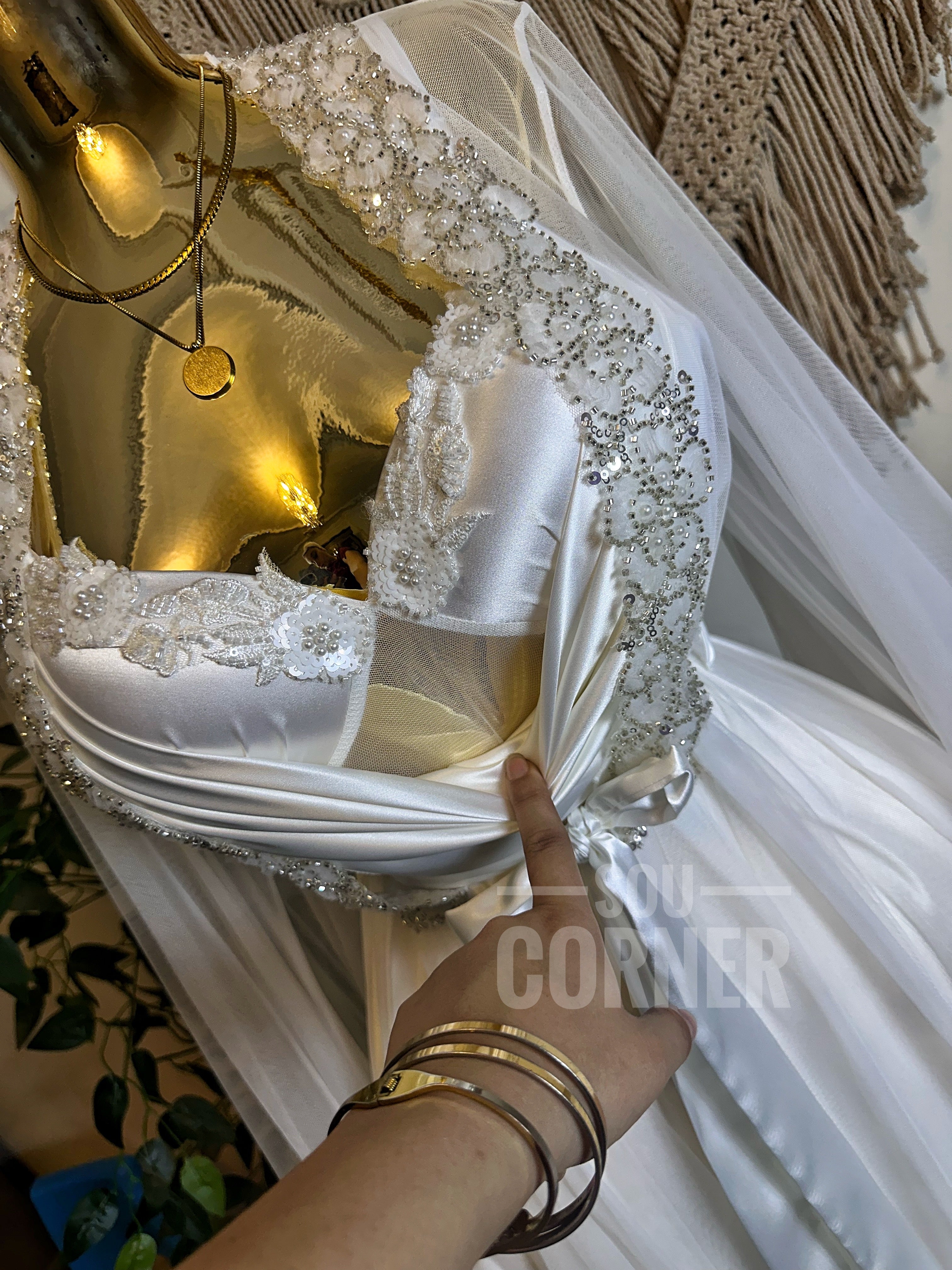 Hand made bridal set