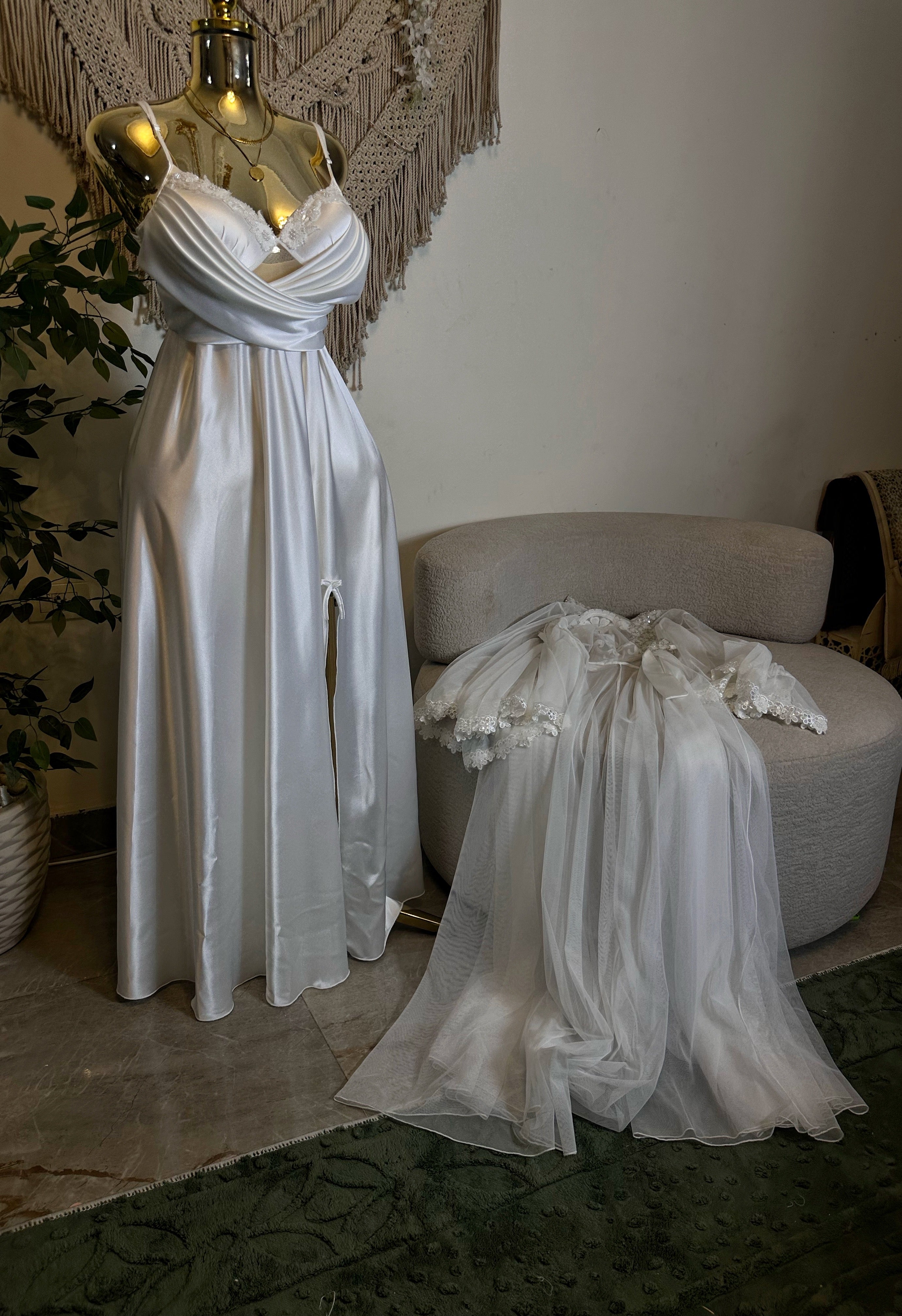 Hand made bridal set